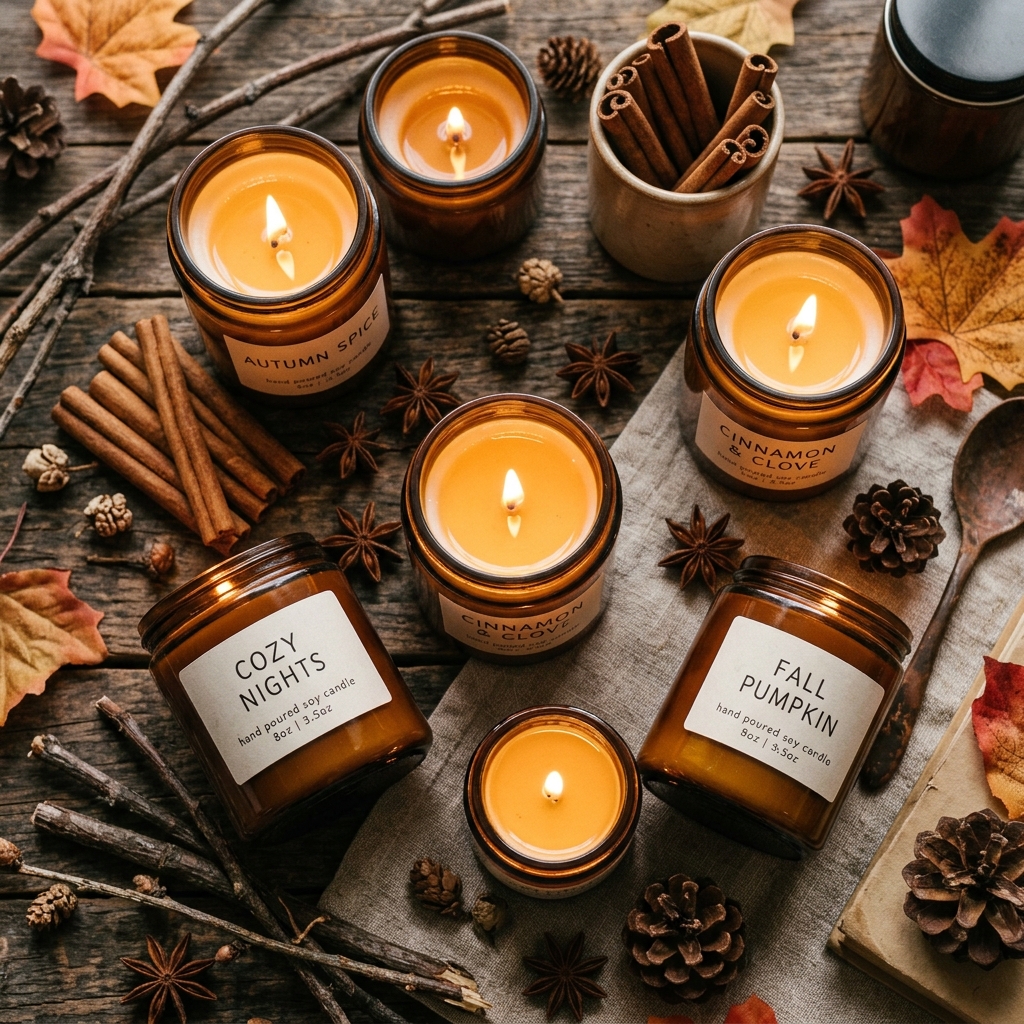 Collection of lit candles